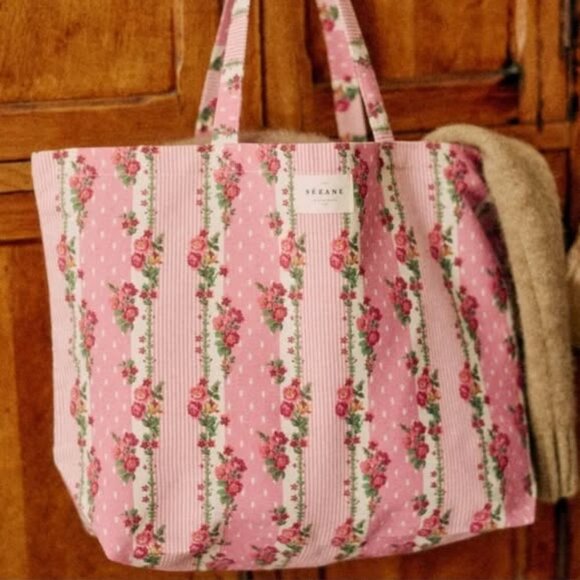 Sezane English Floral Tote - NEW - Picture 1 of 2